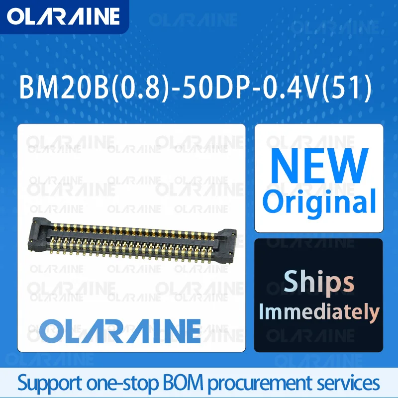 

20/50/100Pcs BM20B(0.8)-50DP-0.4V(51) 100% brand new and original IC chip Mezzanine connectors