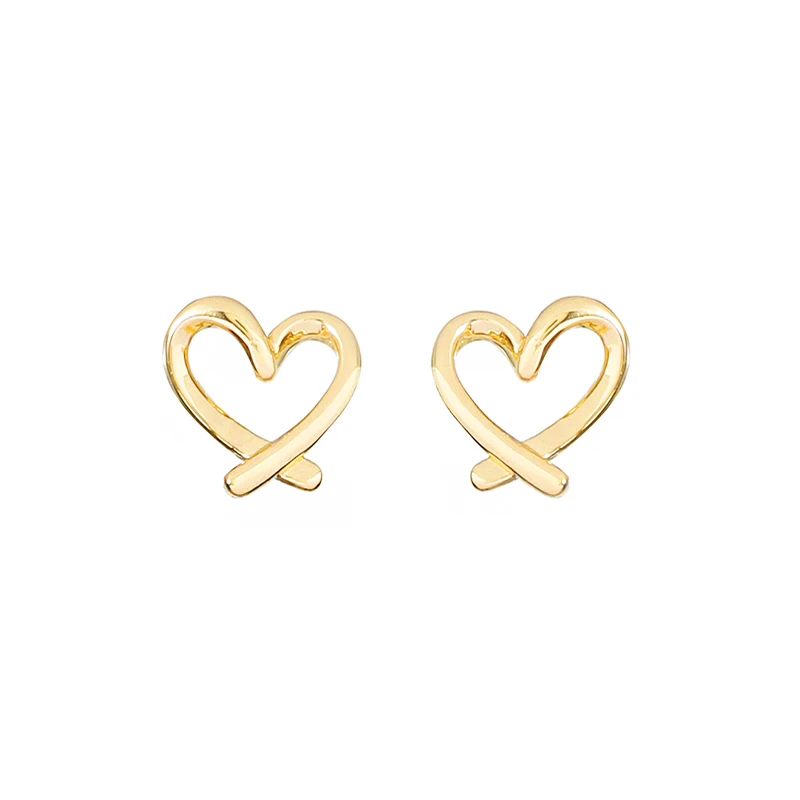 

New simple and small love stud earrings, high-end earrings.