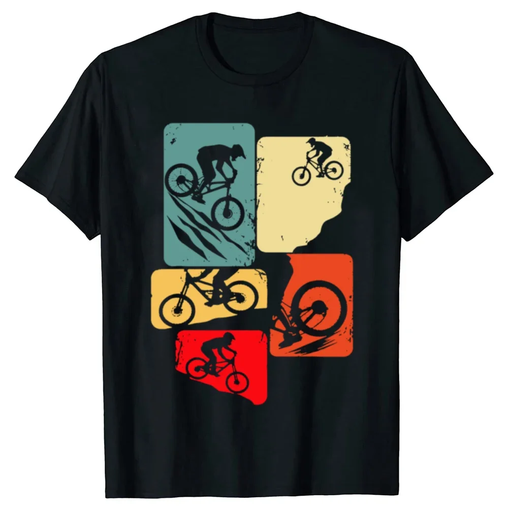 Lustige Mountainbike-Straßen-Downhill-Grafik-T-Shirts, neue Baumwoll-Kurzarm-T-Shirts, Fahrrad-Radsport-Geschenk, Harajuku-T-Shirt – Detail 2