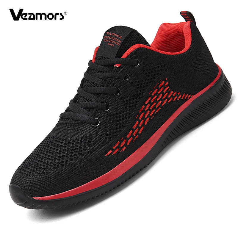 

Мужские кроссовки с дышащей сеткой, ультра легкая повседневная спортивная обувь, мужские эластичные кроссовки, модные вязаные тренировочные кроссовки