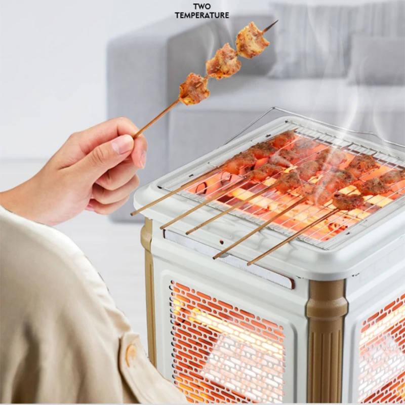 Pięciostronny grzejnik typu grill przeciwpożarowy mały piekarnik elektryczny słoneczny domowy czterostronny piec podgrzewany elektrycznie