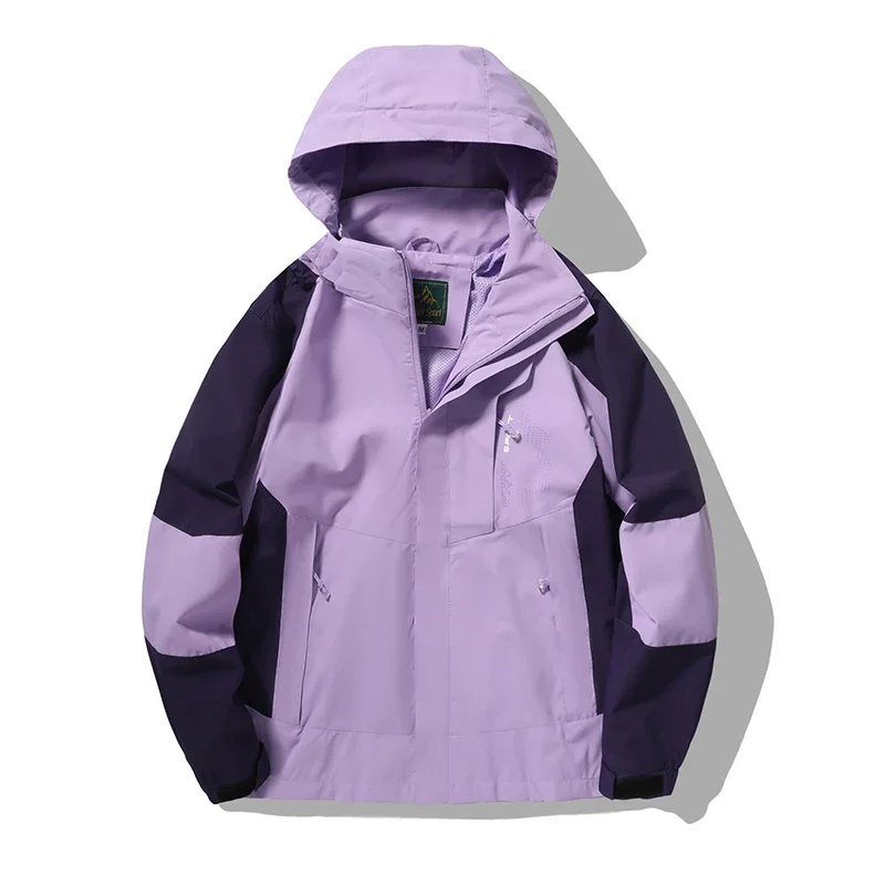 Autumn Man Jacket Windproof Keep warm Splicing Casual Male Hooded Coat Fashion High Street Trend Versatile Outdoor Top Clothing