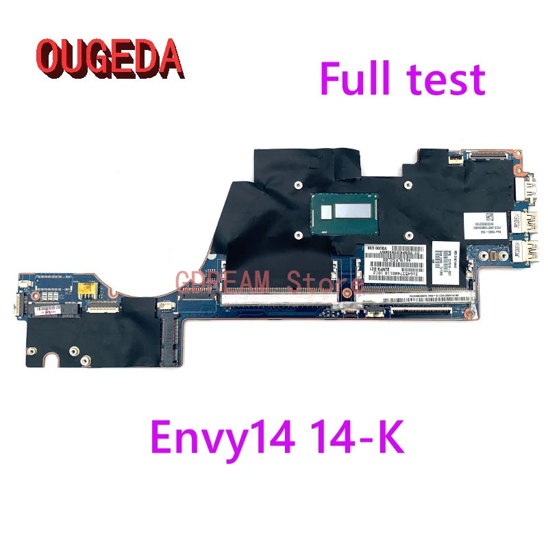 

OUGEDA 727518-501 727518-001 727518-601 for HP Envy 14-K Series VGU00 LA-9315P Laptop Motherboard I5-4200U CPU main board