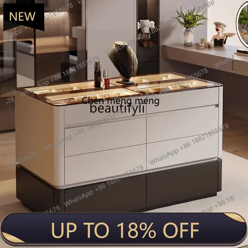 

P178 Cloakroom Nakajima Cabinet Light Luxury Jewelry Display Storage Bucket Cabinet Nakajima Decorative Cabinet