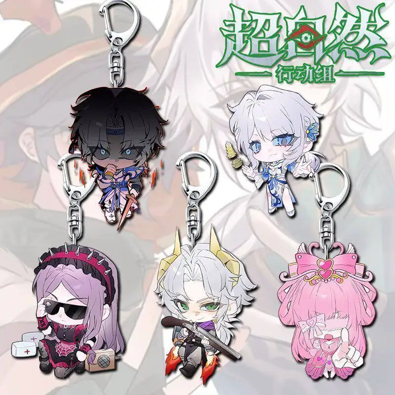

Акриловый брелок с милым чиби-персонажем из аниме «Сверхъестественное» для студентов, подвеска на рюкзак, модный аксессуар для любителей аниме