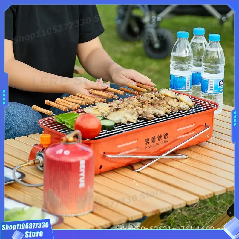Portable Outdoor Camping Gas Stove Split Cassette Burner for Picnic BBQ Field Cooking Lightweight Portable Grill Heater