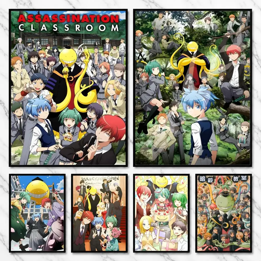 Assassination Classroom Tentacle Tutor Comic Anime Poster Self-Adhesive Unframed Fashion Wall Prints for Office & Home Decor