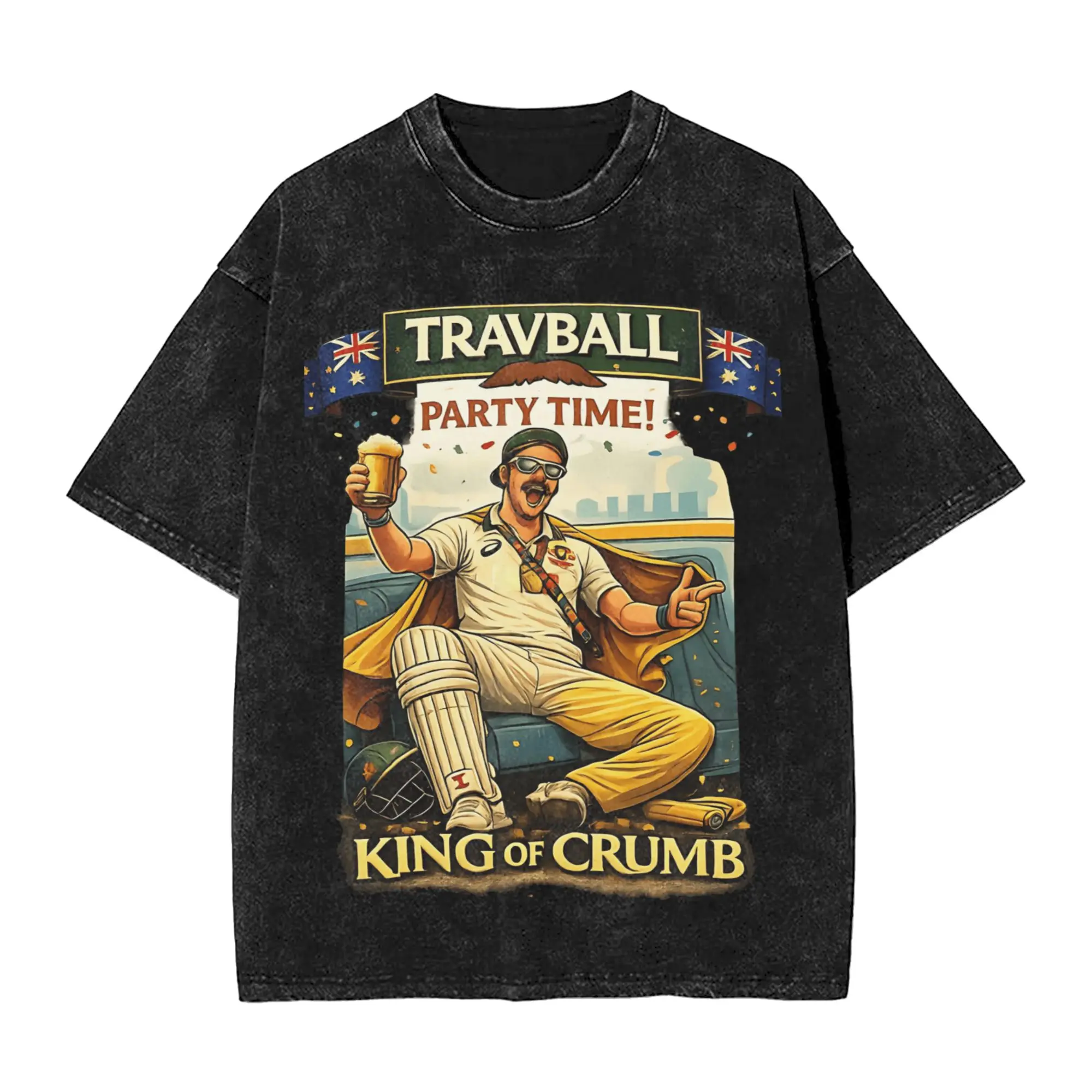 TRAVBALL King of the Crumb  Ashes Legend Design T-Shirt  Harajuku T-Shirts Short-Sleeved Y2K Basic Tshirt Cotton O-Neck Clothing