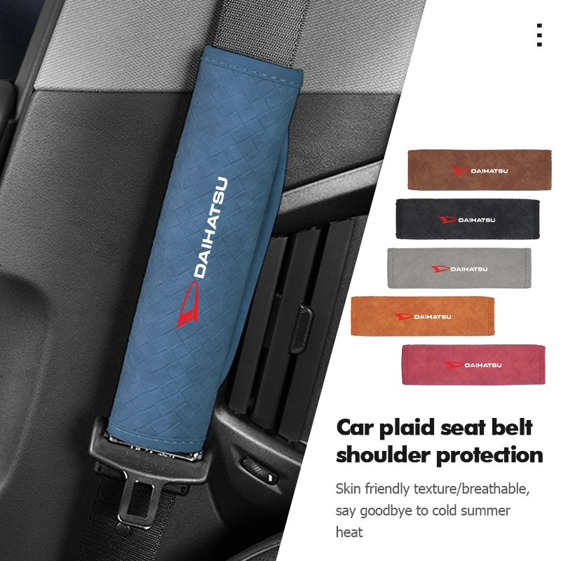 Funda protectora suave para hombro para cinturón de seguridad de coche, almohadilla para Daihatsu Feroza Cuore Storia Rocky Harga Ayla Sigra Hijet