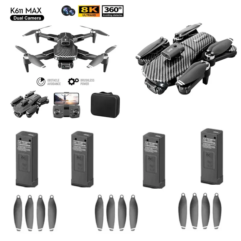 

K611 MAX Drone Battery Propeller K611max RC Drone Original Accessories K611 MAX RC Drone 3.7V 1800MAH Battery K611 MAX Dron Toys