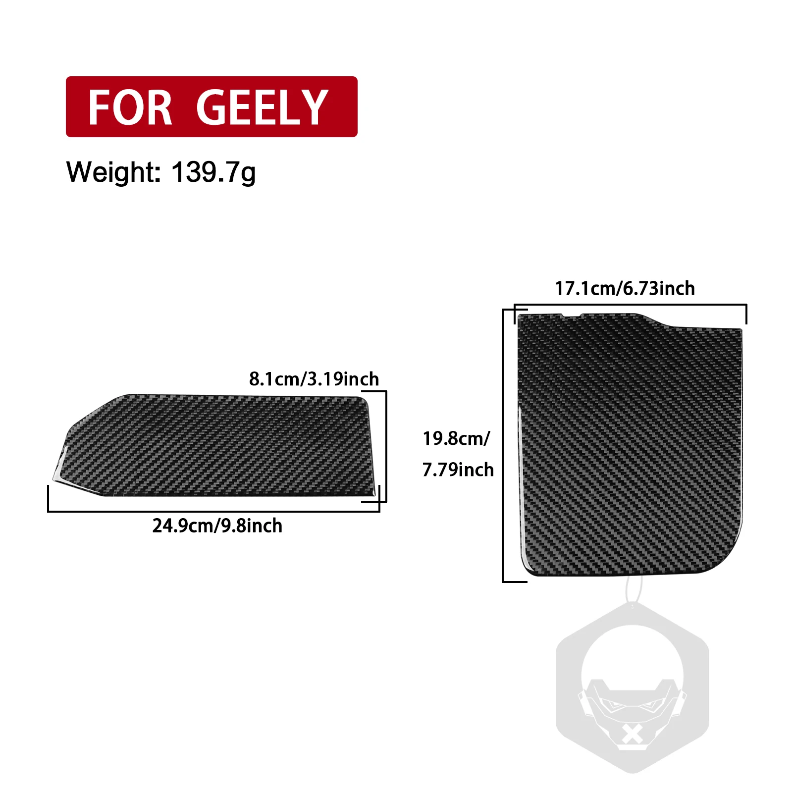 For Geely Emgrand 2022-2025 For Proton S70 2021-2024 Carbon Fiber Central Storage Box Slot Trim Cover Car Accessories Sticker