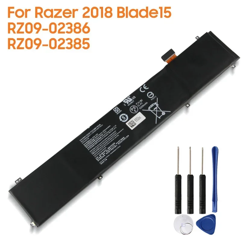 

Replacement Battery RC30-0248 For Razer 2018 Blade15 RZ09-02386 RZ09-02385 RZ09-0288 RZ09-0367 Rechargeable Battery 5209mAh