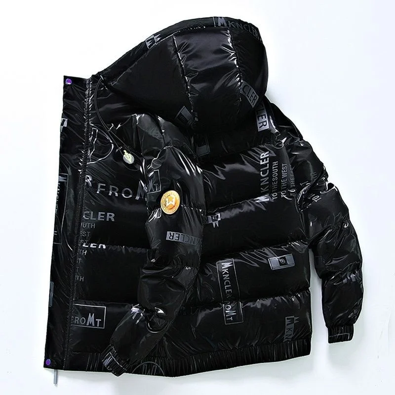 Heren Donsjack 2024 Nieuwe Herfst Winter Trend Jassen Heren Kleding Koreaanse Capuchon Licht Zwart Puffer Kleding Veste Fc