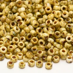 Miyuki Round Beads Picasso Coating Series Glass Beads Japan DIY Seed Beads for Jewelry Making