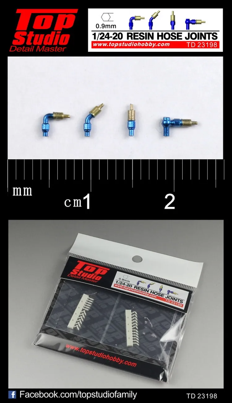 

Соединение трубопровода из смолы TopStudio 1:24-1:20 0,9 мм TD23198, модифицирующие и сборные аксессуары для моделей