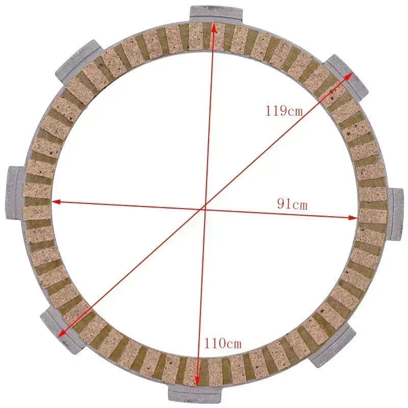 250cc Motorcycle Accessories Kelaf Fiber Friction Clutch Plate For Honda XL125R 1985-1991 TRX250 2002-2014 XL125 XL 125 TRX 250