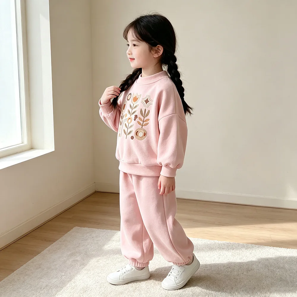 Neue Frühlings- und Herbstmode für Babys und Mädchen, Kinderkleidung, Niedliche Freizeitkleidung, T-Shirt und Hose, 2-teiliges Set, Kleinkind-Sportkostüm, Kinder-Trainingsanzüge – Detail 13
