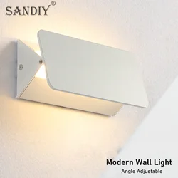 SANDIY Modern Wall Lamp Nordic Sconce Creative Interior Lighting Fixture Minimalist Home Decor Bedside Light Angle Adjustable