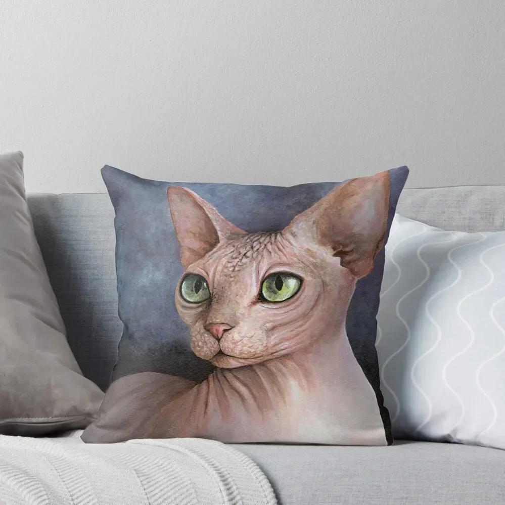 

Cat 578 Sphynx cat Throw Pillow Custom Cushion Photo bed pillows christmas decorations for home 2024 Pillow