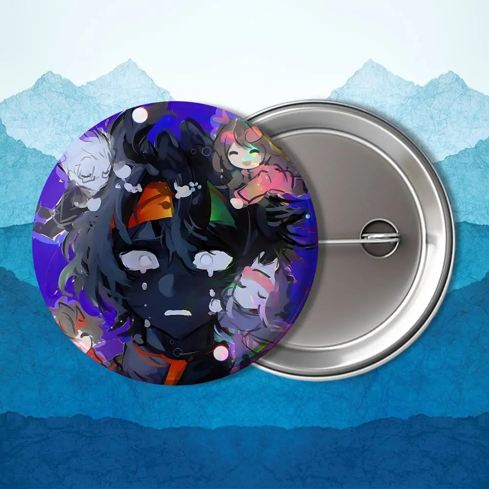 Game Blogger Spokeishere Spoke 58mm 44mm Runde Anstecknadeln Kreativität Gedruckte Bilder Text Metall Anstecknadeln Broschen Schmuck – Detail 6