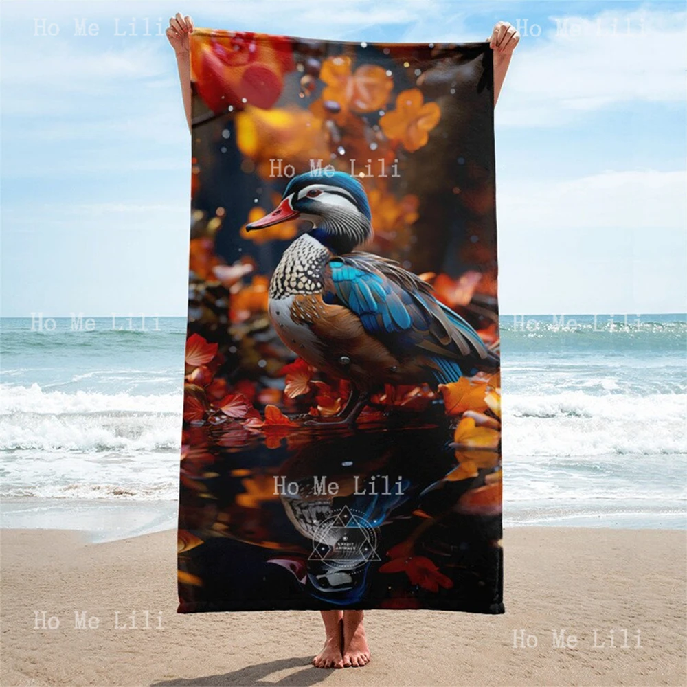 Mandarin Duck Spirit Animal Quick-Drying Towel Unique Gift For Him Or Her