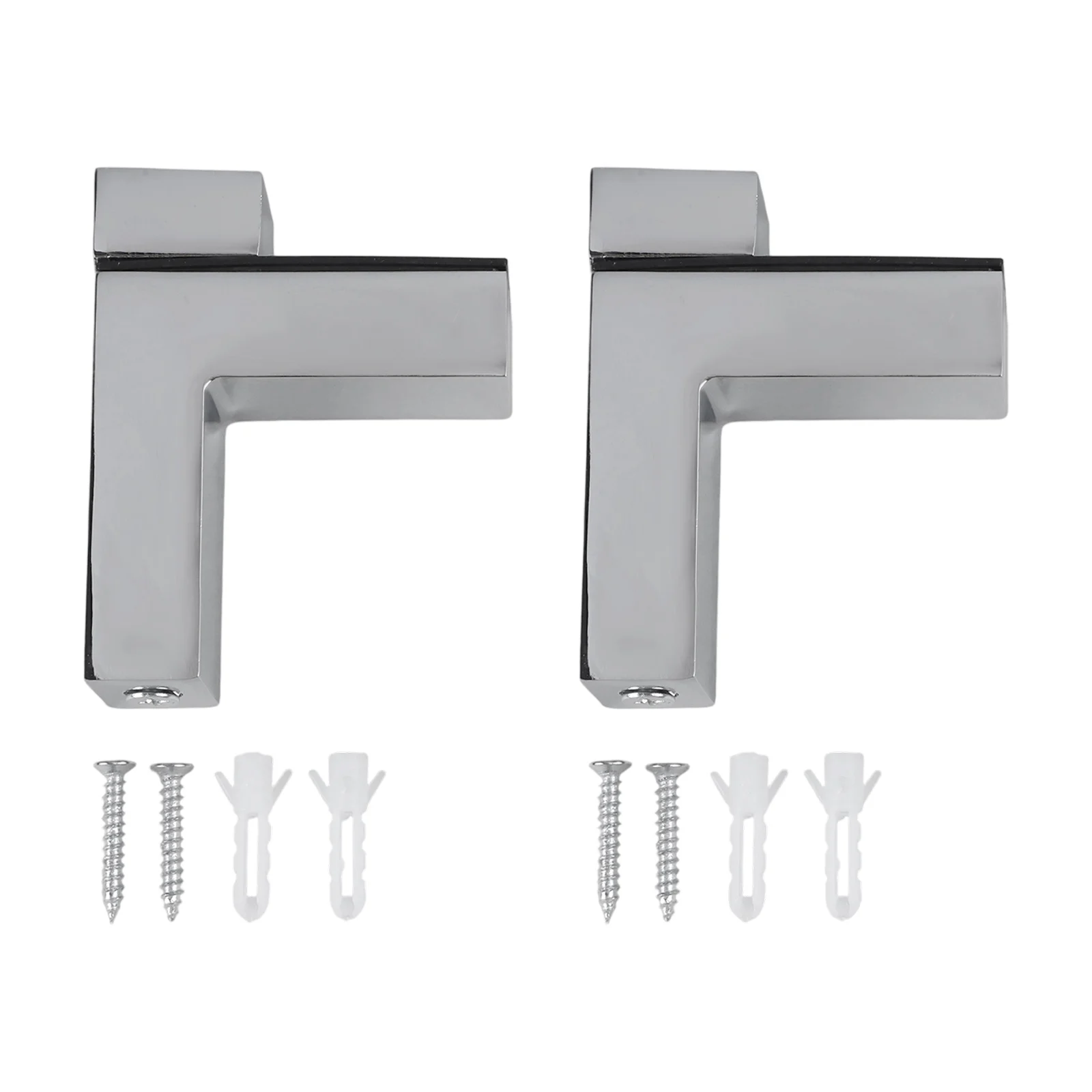 

Регулируемый зажим для стеклянной полки, 2 шт., настенное крепление, зажим для стекла, зажим для стекла 3-24 мм, ванная комната, кухня, деревянная полка, держатель, опорный кронштейн