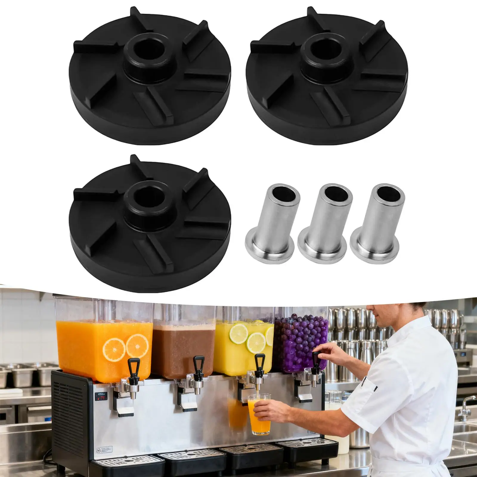 

Magnetic Impeller Bearing Sleeve Kit Replacement Spare Parts for D25 D15