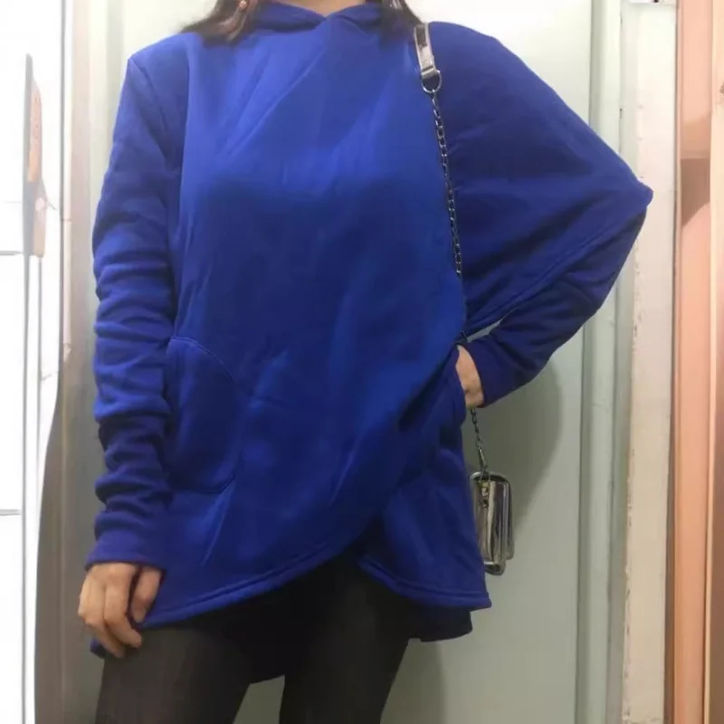 

Сплошная цветная куртка с капюшоном, пуловер, рубашка, большие топы с капюшоном, толстовка в стиле хип-хоп, модная женская толстовка с длинными рукавами, новинка