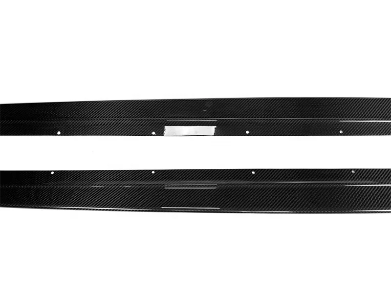 G80 M3 Dry Carbon Fiber R44 Style Side Skirts for BMW G80 M3 Flat Side Extention G82 G83 2021+
