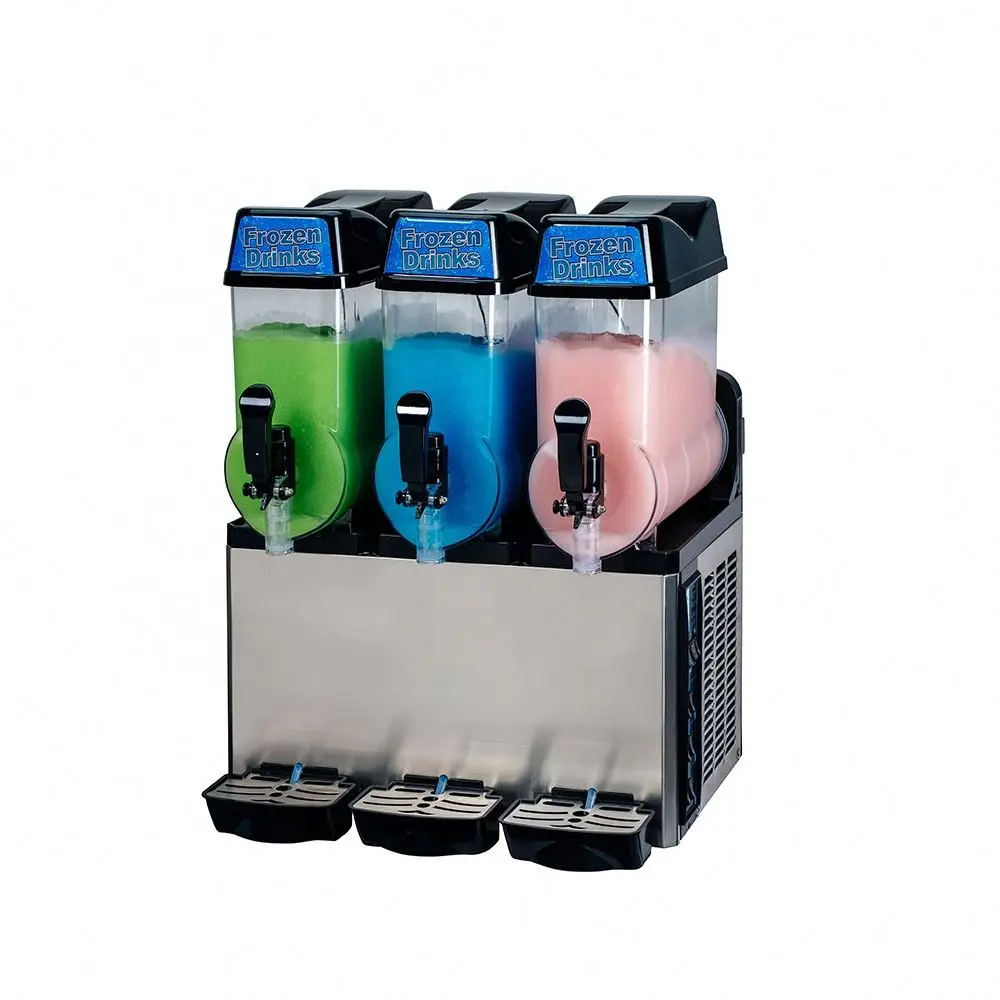 

Automatic 15L Frozen Snow Melting Machine Commercial Juicer Drink Mud Single Jars Ice Slush Making Machine