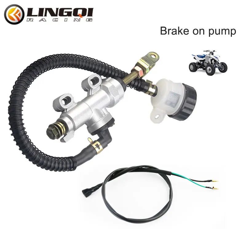 LYNNCHI Motorcycle Fluid Disc Brake On The Pump Assembly With Oil Cup Conjoined Pumps For ATV Off Road Vehicle Motocross Parts