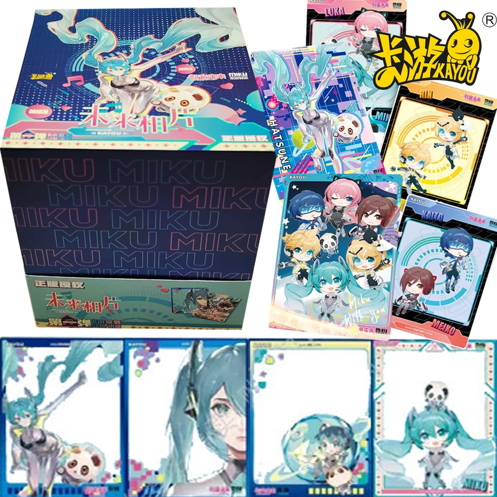 

Genuine Kayou Hatsune Miku Photo Collection Card for Children Renowned Virtual Singer Star Lovely and Lively Character Card Gift