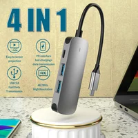 Adaptador USB C HUB tipo C con 4K HDMI 100W PD puerto USB C lector de tarjetas SD TF para MacBook iPad Huawei Sumsang Phone
