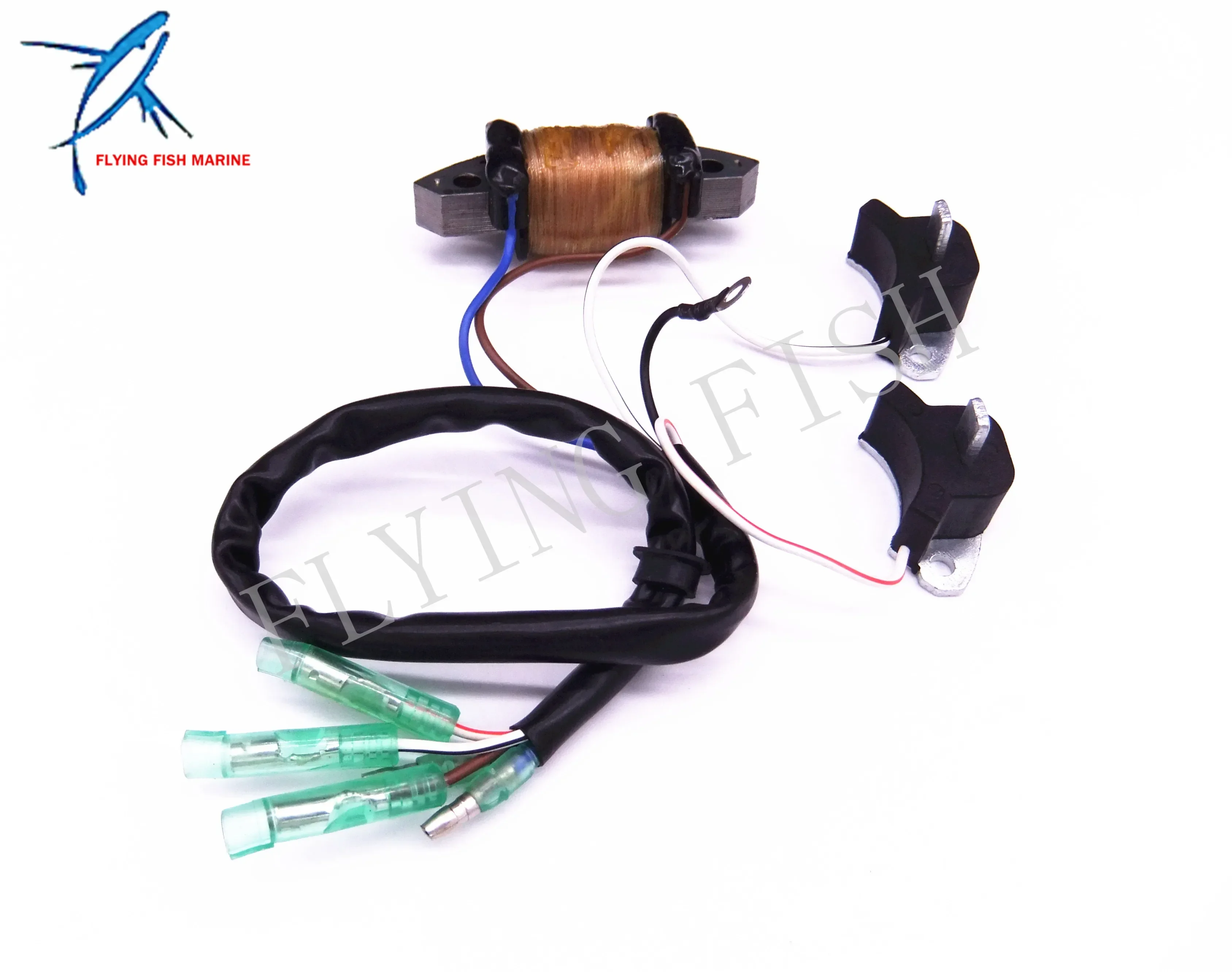 

69P-85541-09 Charge Coil and 61N-85543-09 & 61N-85543-19 Pulser Coil for Yamaha C 25HP 30HP 2-stroke Boat Motor