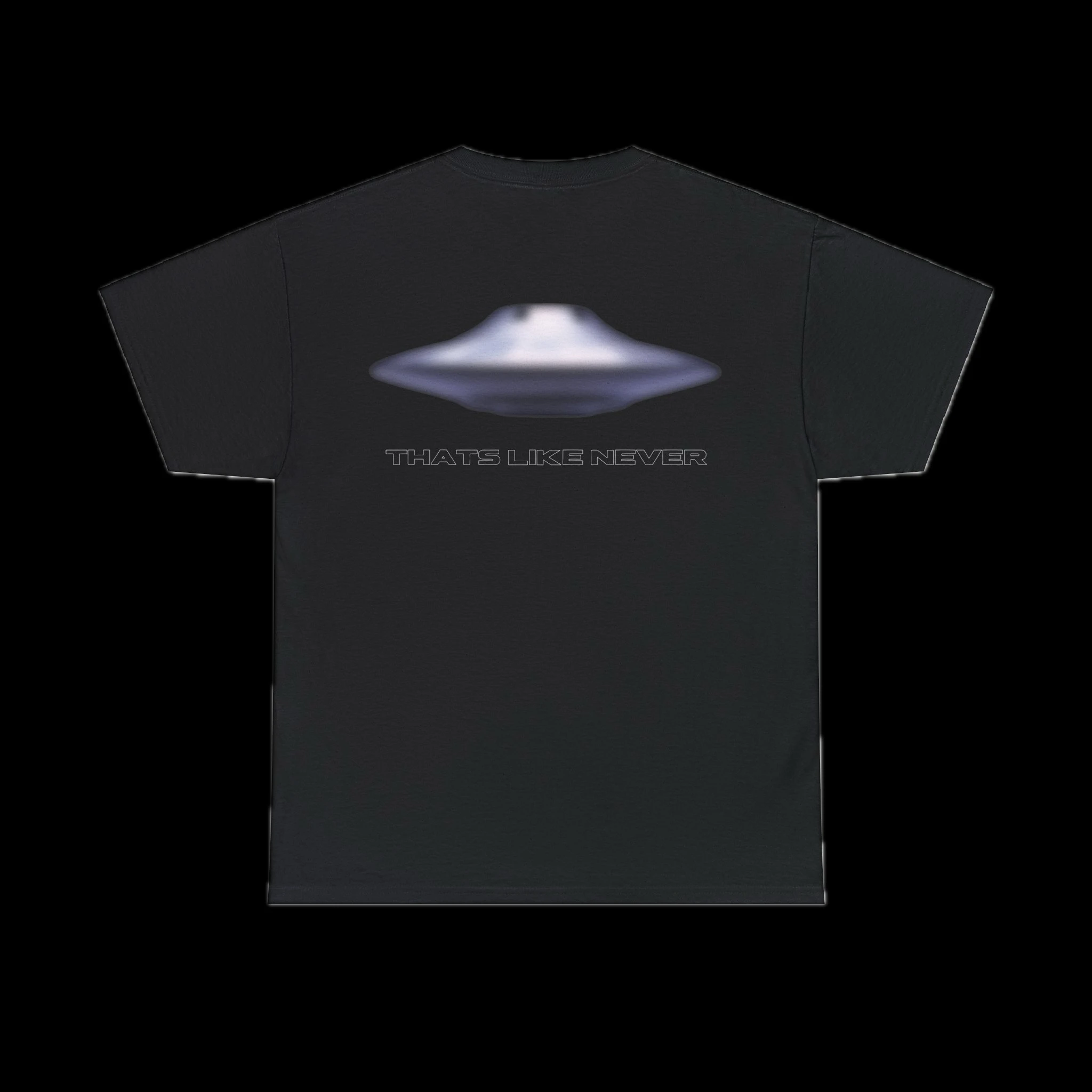 

Men Clothing T-shirt Winter and Autumn Grams Heavyweight Pure Cotton Vintage UFO Printed Short-sleeve Graphic Oversized T Shirt