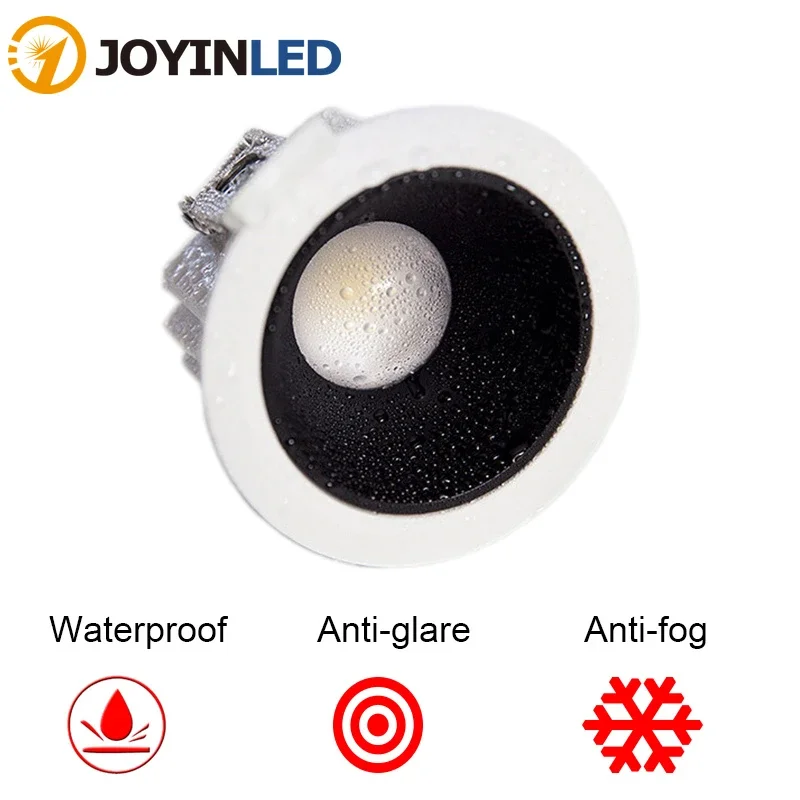 LED Recessed Downlight Frame GU10 MR16 Housing 7W/12W/15W/20W Anti Glare LED Downlights Epistar Chip COB Recessed Ceiling