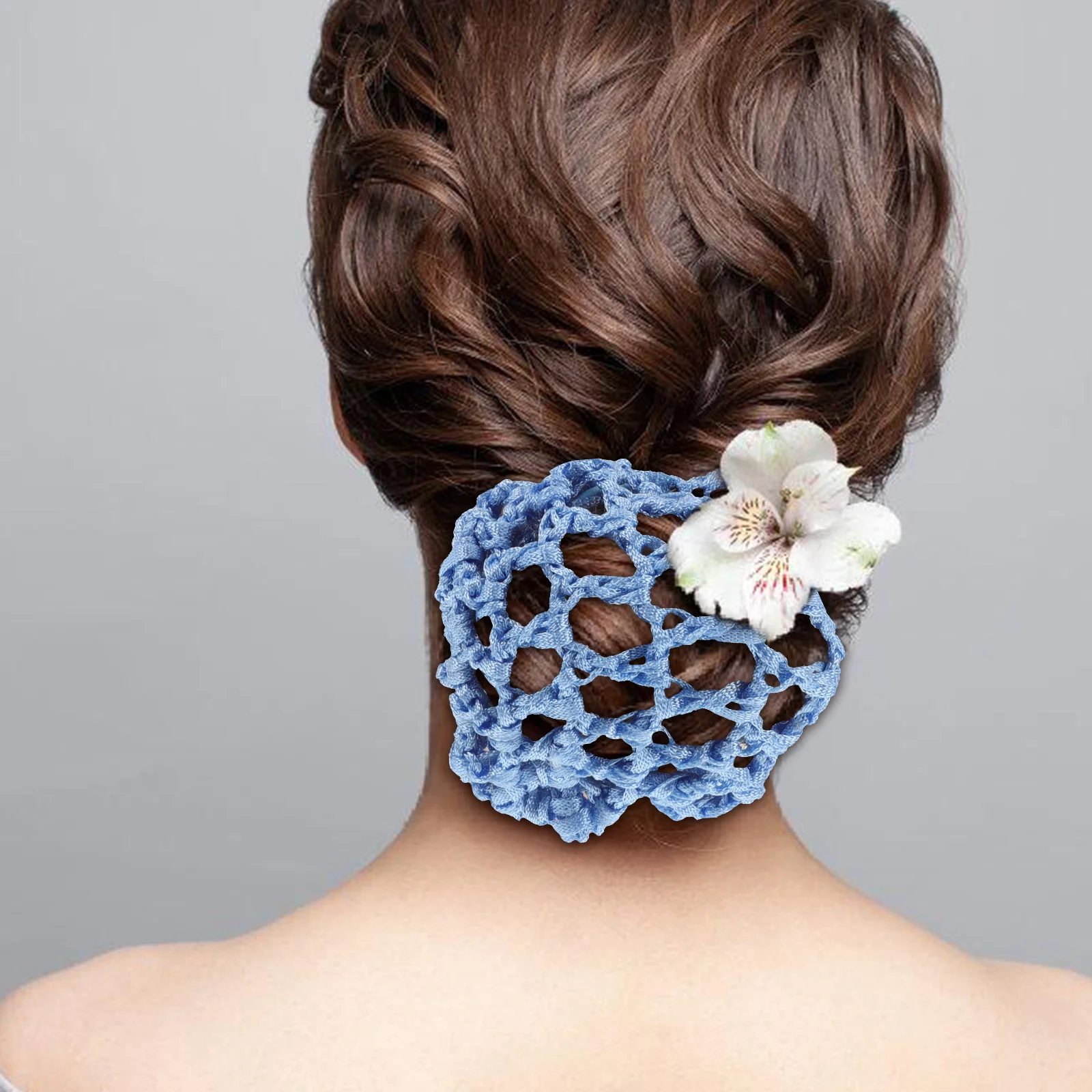 

12Pcs HairNet for Bun Ballet Dance Covers Accessories Girls Nurse Clips Women Hairnets Reusable Knit