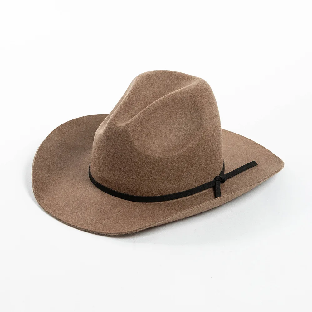 Cowboy Hat for Women & Men with Pull-on Closure, Western Accessory Felt Hats for Men, Women - Themed Party, Halloween Costume,