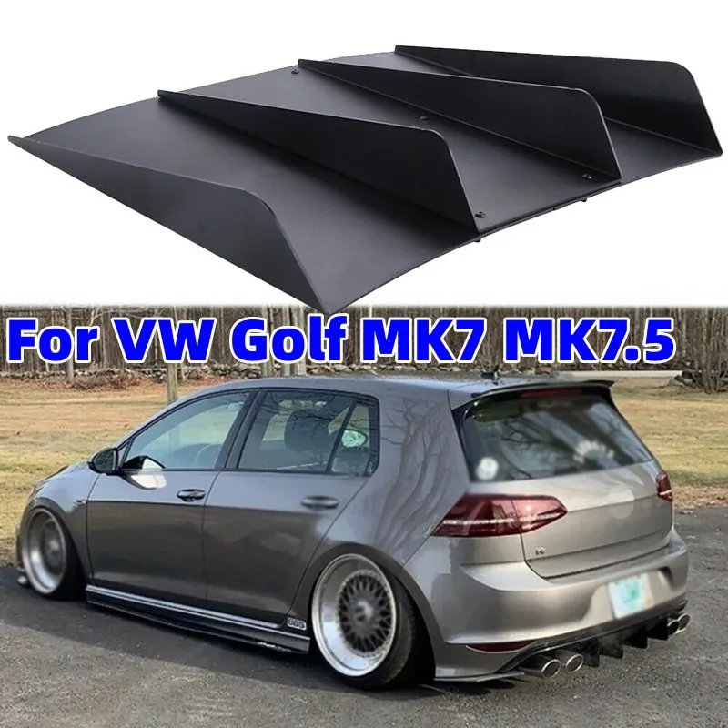 Universal Rear Bumper 4 Fins Diffuser Car Modified Rear Bumper For VW Golf MK7 MK7.5