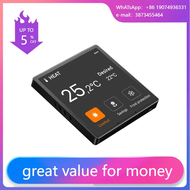 YC-SM04 4 Inch WiFi Zigbee Tuya Control Touch Panel For Smart Home Wall Switches Compatible Loxone Android Tuya Systems