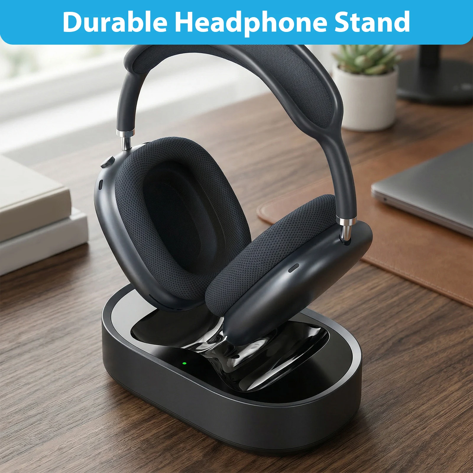 

Портативная зарядная док-станция, подходящая для наушников AirPods Max, аксессуары для наушников, зарядная база для гарнитуры USB-C с двумя разъемами, защита от царапин