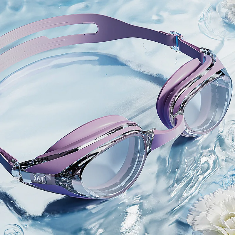 

361UV защита от запотевания водонепроницаемые регулируемые силиконовые очки для плавания уличные профессиональные пляжные очки для близорукости купальные очки
