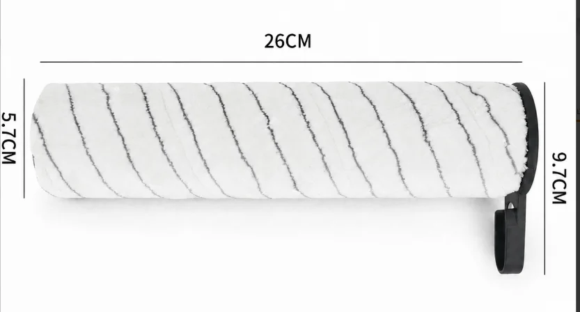 Replacement Roller Brush Compatible With S680 SW303 Floor Washer Anti-Tangle Soft Fiber Spare Part For Home Wet Dry Cleaning