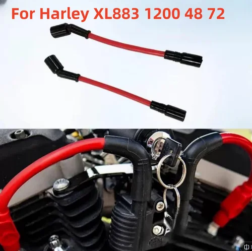 Imagen 1 del producto Línea de alto voltaje de encendido de bujía de motocicleta para Harley Sportster X48 V72 XL883 XL1200 accesorios de soporte de alto voltaje 883