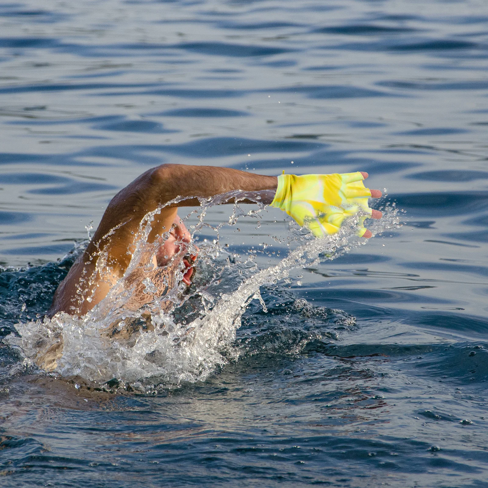 Erwachsene Silikon Gurtband Handschuhe Hand Paddel Schwimmen Nagel Training Zubehör Frau