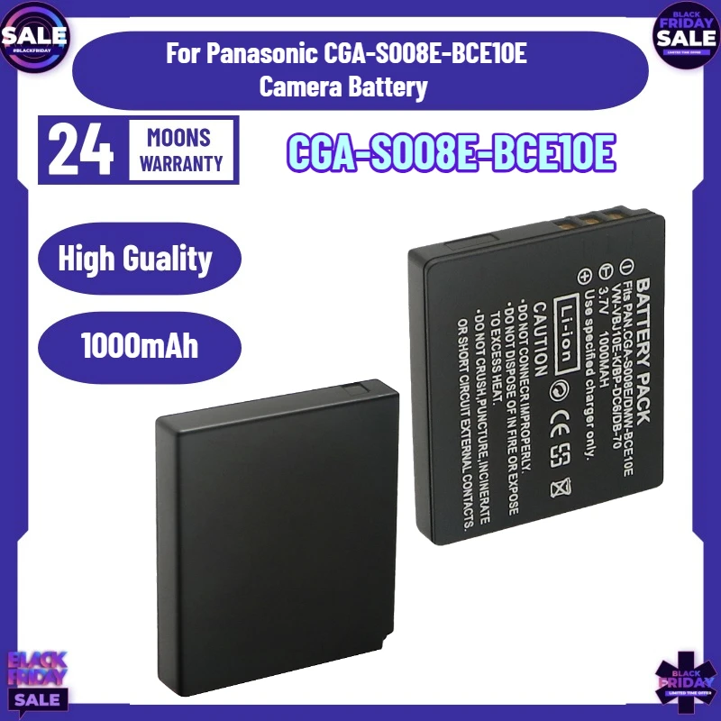 New High-quality Battery Suitable for Panasonic CGA-S008E-BCE10E Camera Battery DB-70  BP-DC6