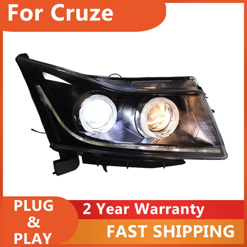 

KOWELL Car Styling for Chevrolet Cruze Headlights 2009-2015 Cruze Head Light DRL Turn Signal Low High Beam Projector Lens