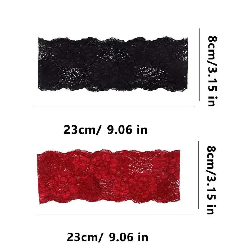 Breites Spitzenblumen-Haarband, weich, dehnbar, in verschiedenen Farben erhältlich, ideal für den täglichen Gebrauch, Yoga, Partys und zum Stylen der Haare. – Detail 24