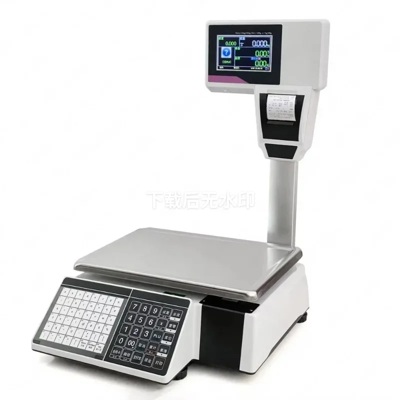 

Electronic Price Computing Scale with Label Printer 15kg/30kg Barcode Weighing Scale for Retail Shop