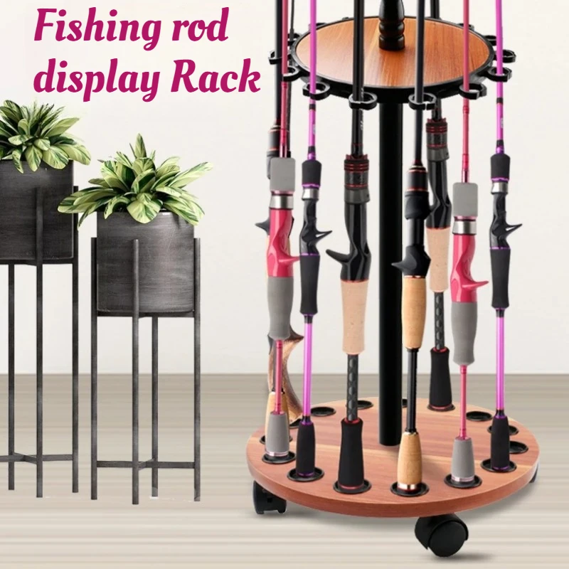 

Бытовая портативная стойка для удочки, утолщенные легкие многофункциональные стеллажи для хранения рыболовных снастей, принадлежности для снастей